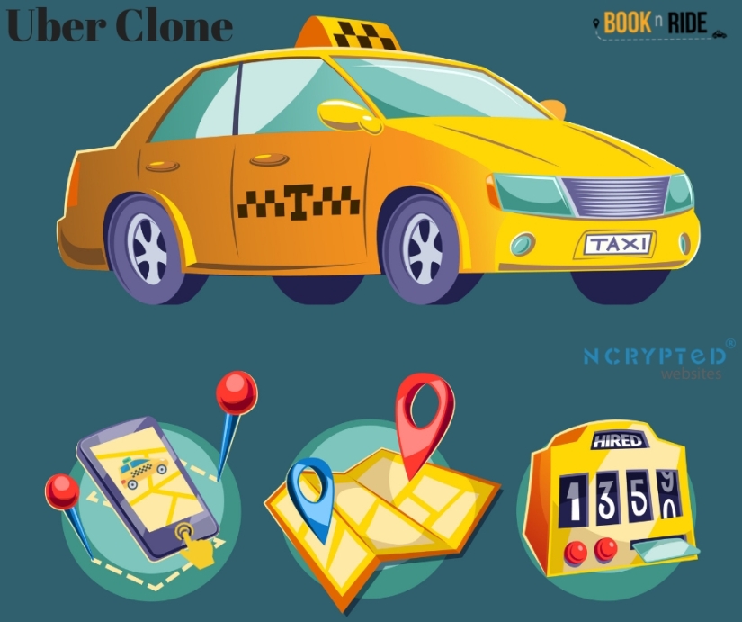 Uber clone, uber clone script, taxi booking app